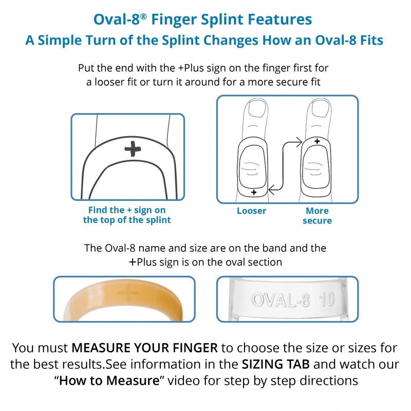 OVAL-8 Νάρθηκας σταθεροποίησης δαχτύλου  μπέζ 